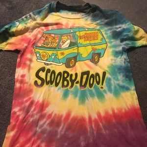Tie dye scooby doo shirt